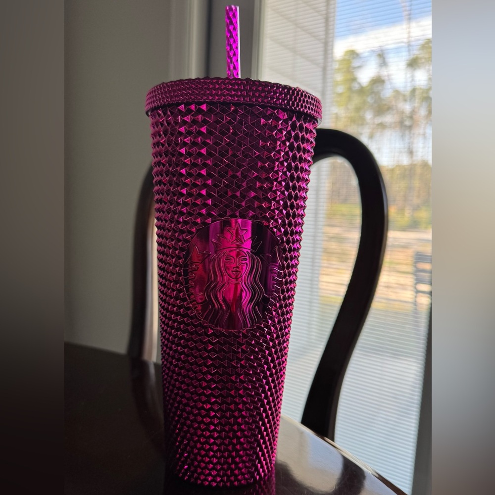 2022 Starbucks Sangria Pink Studded Tumbler
